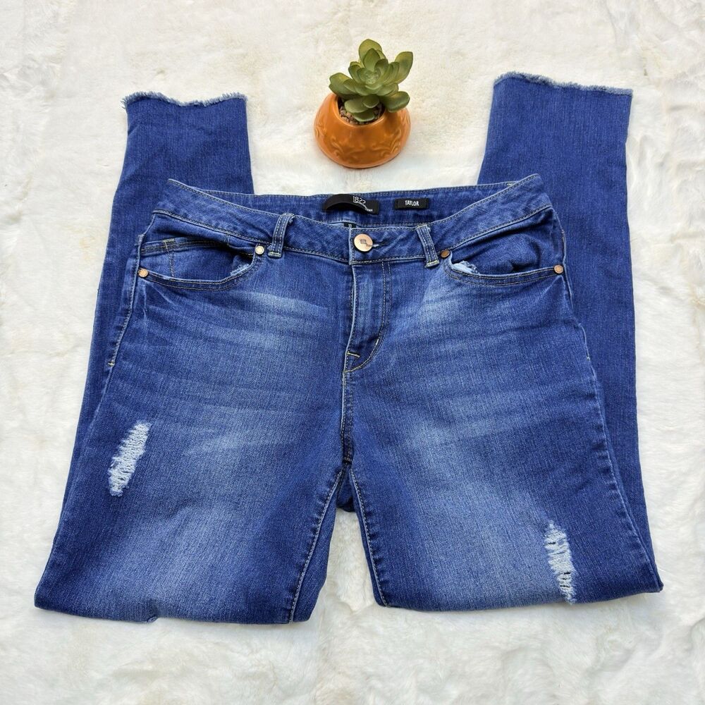 1822 Denim Skinny Ankle Jeans Medium Wash Mid Rise Women's Blue Size 10 - Picture 3 of 16